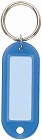 キーホルダー型名札両面大ＰＰ製４２×１７青×５０