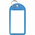 ソフトキーホルダー型名札カード寸４５・２８青×５０