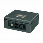 手提げ金庫　Ｂ５　シリンダー錠・ダイヤル錠　濃灰
