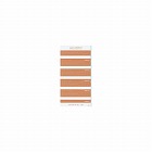 フォルダーラベル茶５０片入　長さ８５ｍｍ