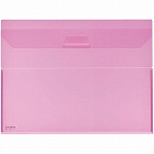 クリヤーホルダー＜キャリー＞ＰＰ　Ａ４ピンク×５冊