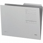 １／２カットフォルダーカラーＦタイプＡ４灰　１０枚