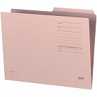 １／２カットフォルダーカラーＦタイプＡ４桃　１０枚