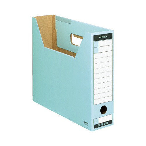 ファイルボックス Tタイプスリム A4横 青