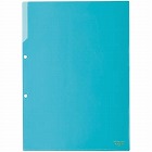 クリヤーホルダー（２穴あき）　Ａ４　青　５枚