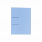 ファスナーファイルクリヤーカラーＡ４縦２穴　青