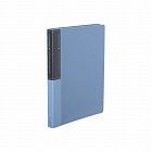 クリヤーブック　タフネス　ミドルリングＡ４　青