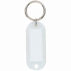 キーホルダー型名札両面大ＰＰ製４２×１７白×１０