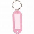 キーホルダー型名札両面大ＰＰ製４２×１７桃×１０