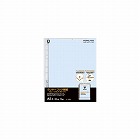 クリヤーブックウェーブカット替紙Ａ５縦　青１０枚