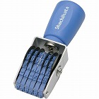 エルゴグリップ　回転ゴム印　欧文６連４号　明朝体