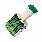 回転印　欧文数字４号８連　明朝体