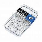 プラスチック画鋲　ダルマタイプ　５０本　透明