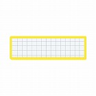 マグネット見出し　カード寸法１９×７５ｍｍ黄