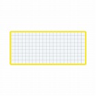 マグネット見出し　カード寸法４３×１０４ｍｍ黄