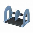 ブックスタンド　幅３２０　仕切板可動式　ブルー