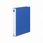 ４穴リングファイル　青　Ａ４縦　背幅４５ｍｍ