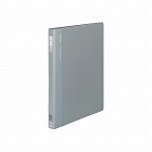 ３０穴リングファイル　灰　Ａ４縦　背幅２７ｍｍ