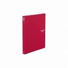 クリヤーブック替紙式Ｂ５縦２６穴１８枚ポケット　赤