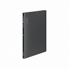 クリヤーブック固定式・横入　Ａ４縦　４０Ｐ　濃灰