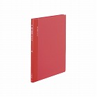 クリヤーブック固定式・横入　Ａ４縦　４０Ｐ　赤