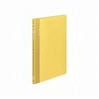 クリヤーブック固定式・横入　Ａ４縦　４０Ｐ　黄