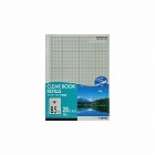 クリヤーブック替紙Ｂ５縦２６穴グレー　１０枚