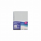 クリヤーブック替紙Ａ５縦２・２０穴１０Ｐ　灰