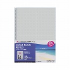 クリヤーブック替紙Ｂ４縦２・３６穴１０Ｐ　灰