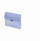 ドキュメントケースハードタイプマチ付Ａ４クリヤー青