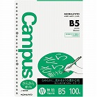 ルーズリーフＢ５　２６穴　無地　１００枚