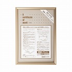額縁　アルミ　賞状Ｂ４（八二）サイズ　ゴールド
