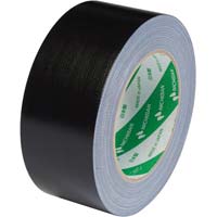 布粘着カラーテープ　５０ｍｍ×２５ｍ　黒