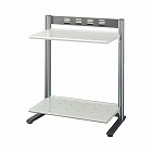 リスペースＦモニタシェルフ　２段幅５００Ｌグレー