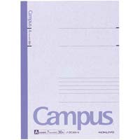 キャンパスカラー表紙セミＢ５Ａ罫３０枚紫×１０