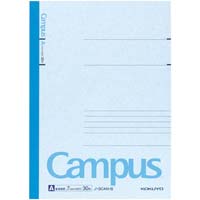 キャンパスカラー表紙セミＢ５Ａ罫３０枚青×１０