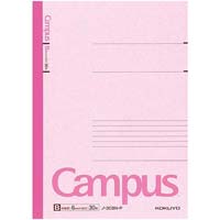 キャンパスノートカラー表紙６号Ｂ罫３０枚　桃×１０