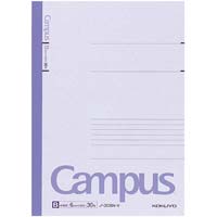 キャンパスノートカラー表紙６号Ｂ罫３０枚　紫×１０