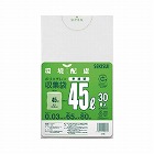 再生原料１００％ごみ袋　半透明４５Ｌ（３０枚入）