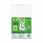 再生原料１００％ごみ袋　透明４５Ｌ（３０枚入）