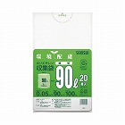再生原料１００％ごみ袋　透明９０Ｌ（２０枚入）