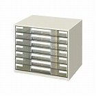 レターケース透明プラスチック引出しタイプＢ４横７段