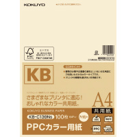 ＰＰＣカラー用紙　共用紙　Ａ４　１００枚アイボリー