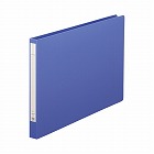 パンチレスファイル厚とじ　藍Ｂ４横背幅２５ｍｍ