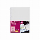 クリヤーブック替紙　中紙なし　Ａ４縦３０穴　５０枚