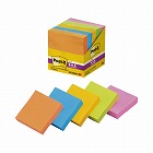 ポストイット　強粘着５０×５０　ネオン混色　５冊
