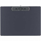 用箋挟Ｂ（総クロス貼り）　Ａ４横　濃灰　１０枚