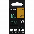 ネームランド　金色テープ　１８ｍｍ　黒文字