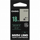 ネームランド　銀色テープ　１８ｍｍ　黒文字