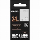 ネームランド　透明テープ　２４ｍｍ　白文字